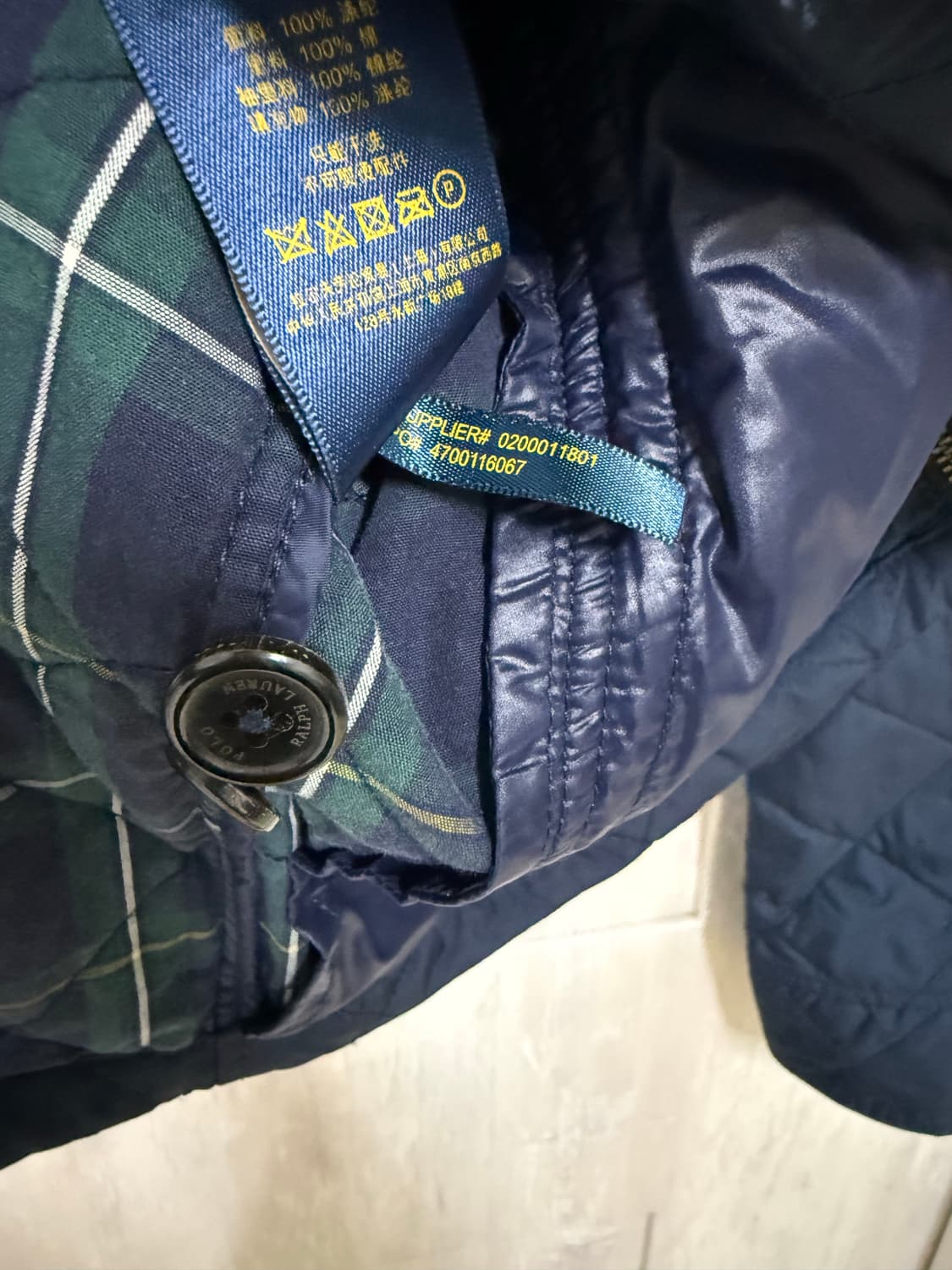 XS / 폴로 랄프로렌 네이비 레드 포니 퀄팅 자켓 상품이미지5