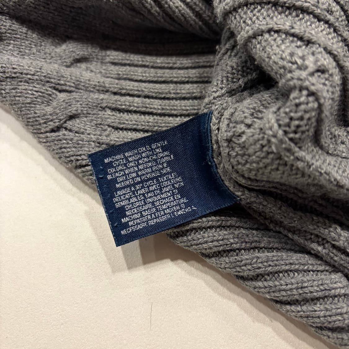 [XL] 폴로 랄프로렌 케이블 니트 그레이 C108 상품이미지6