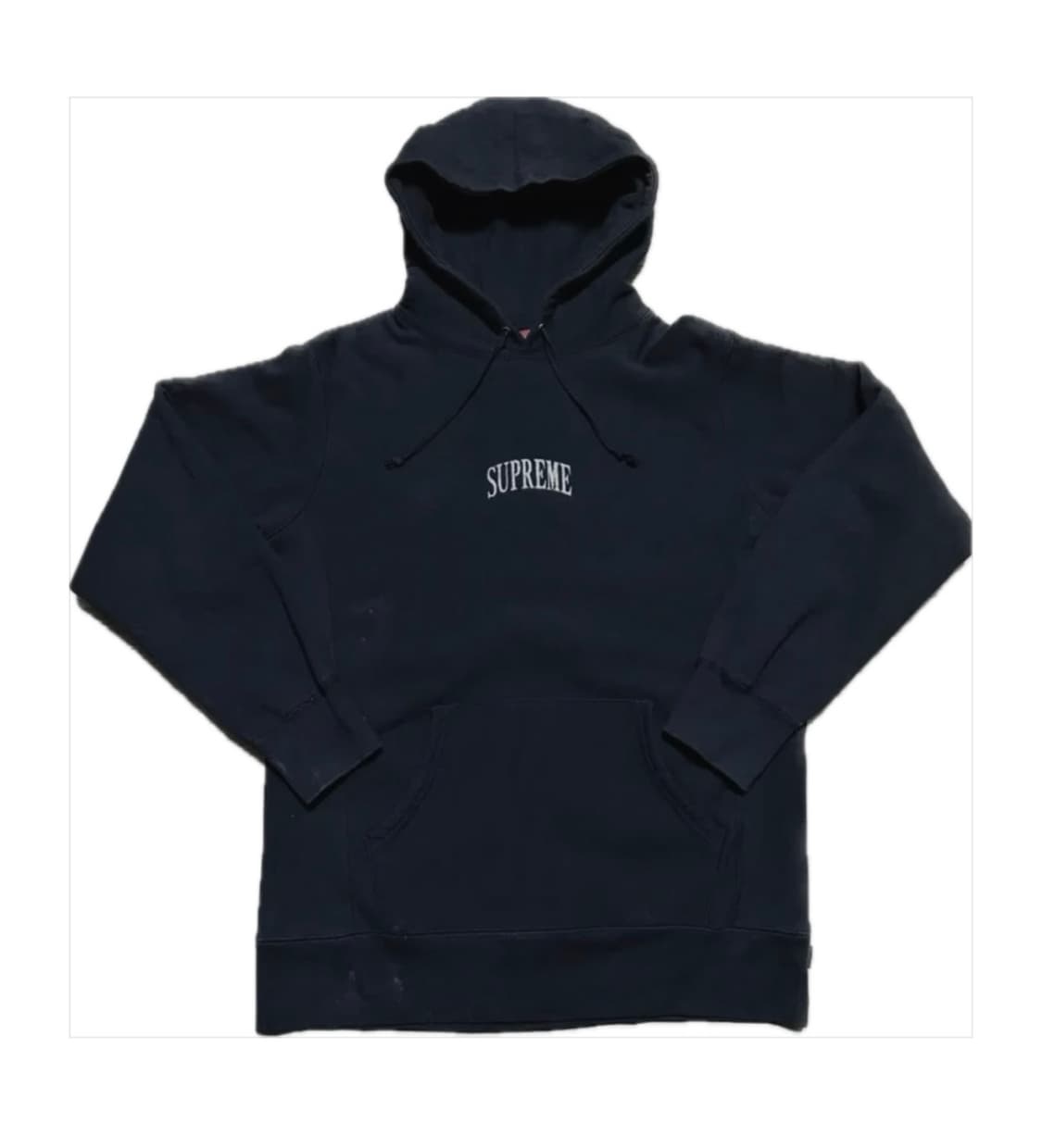 슈프림 글리터 아치로고 후드 블랙 상품이미지1