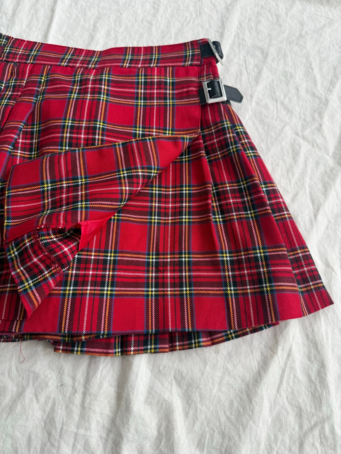 캐캐체 펑크 갸루 체크 미니 스커트 상품이미지3