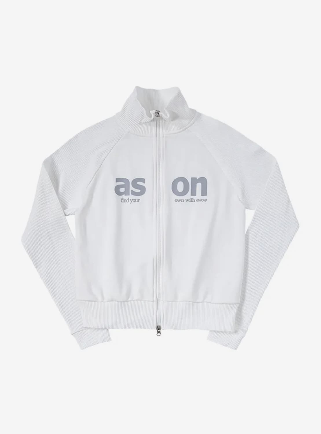 애즈온 SALT ZIP-UP / WHITE 상품이미지2