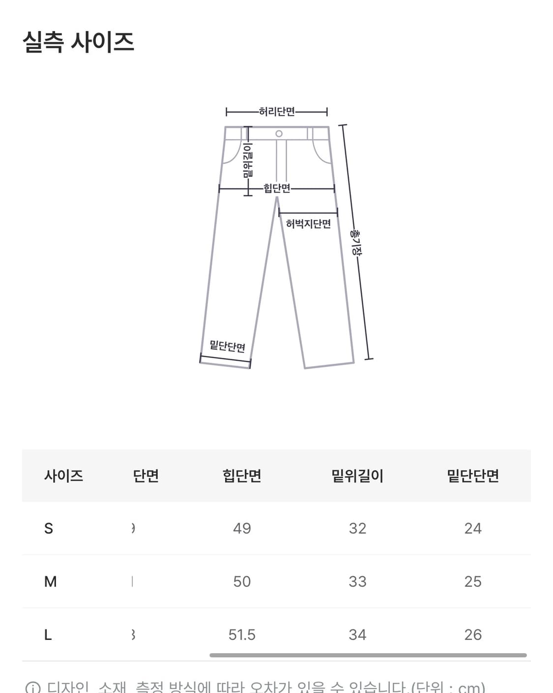 이너뮤트 그런지 라인 블랙 팬츠 M 상품이미지5