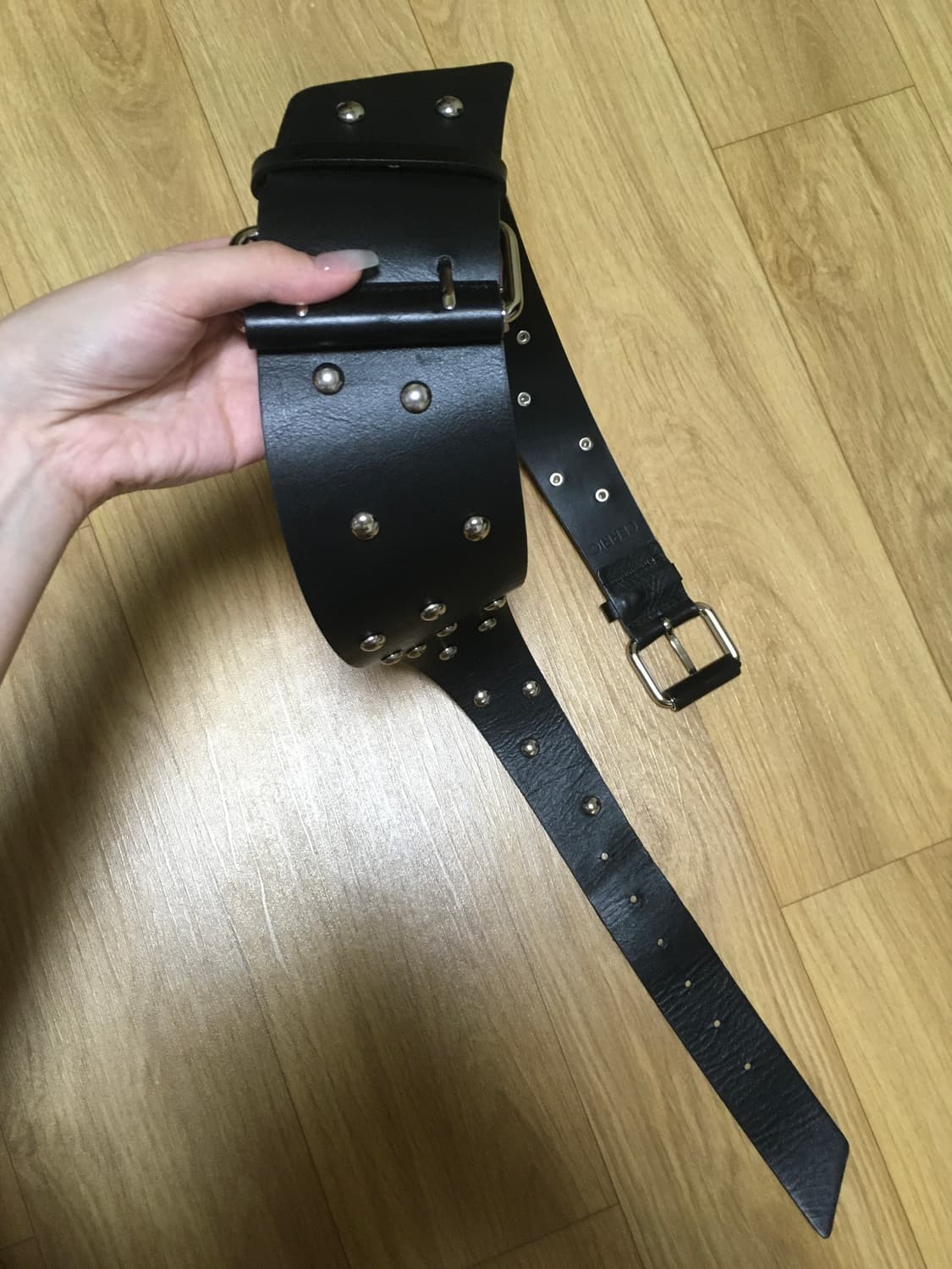TAPERED RIVET BELT / BLACK 상품이미지6