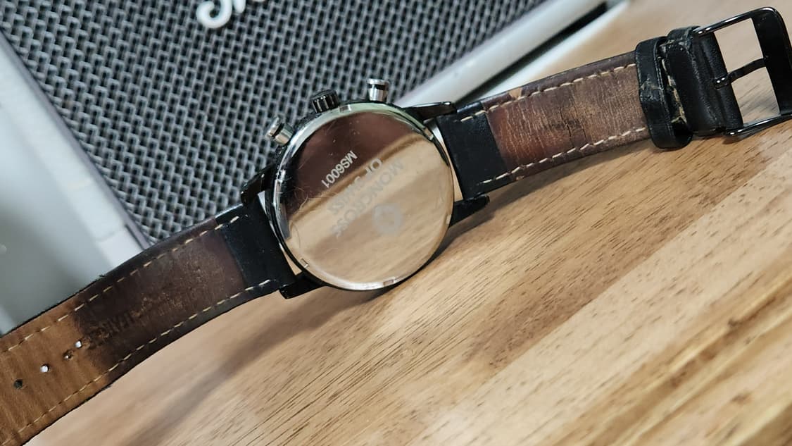 # 몽크로스 멀티펑션 남성용 가죽시계급처 상품이미지9