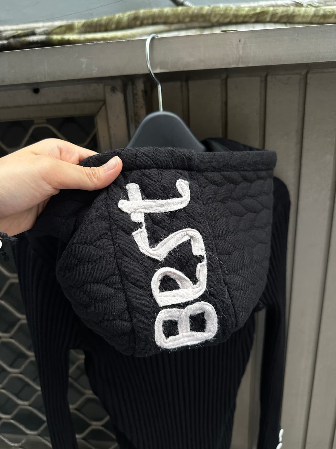 Vintage lettering slim sleeve hood  상품이미지8