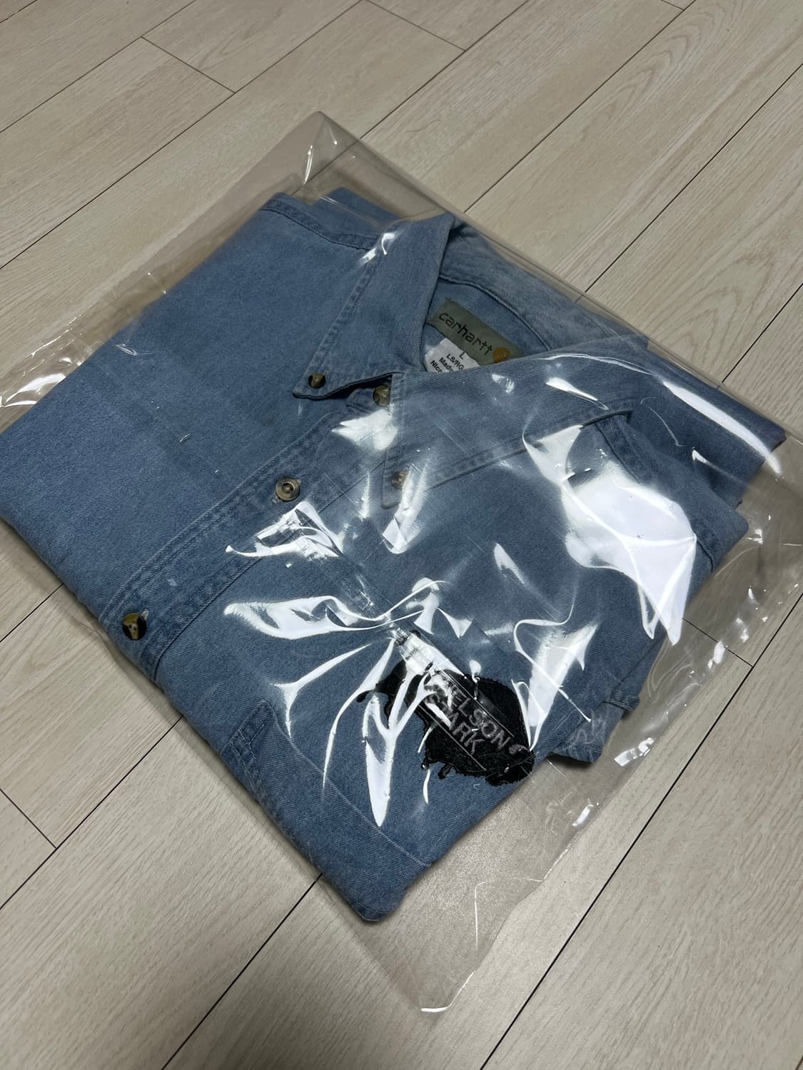 칼하트 FR 데님 셔츠 Nelson Stark 콜라보 L사이즈 상품이미지6
