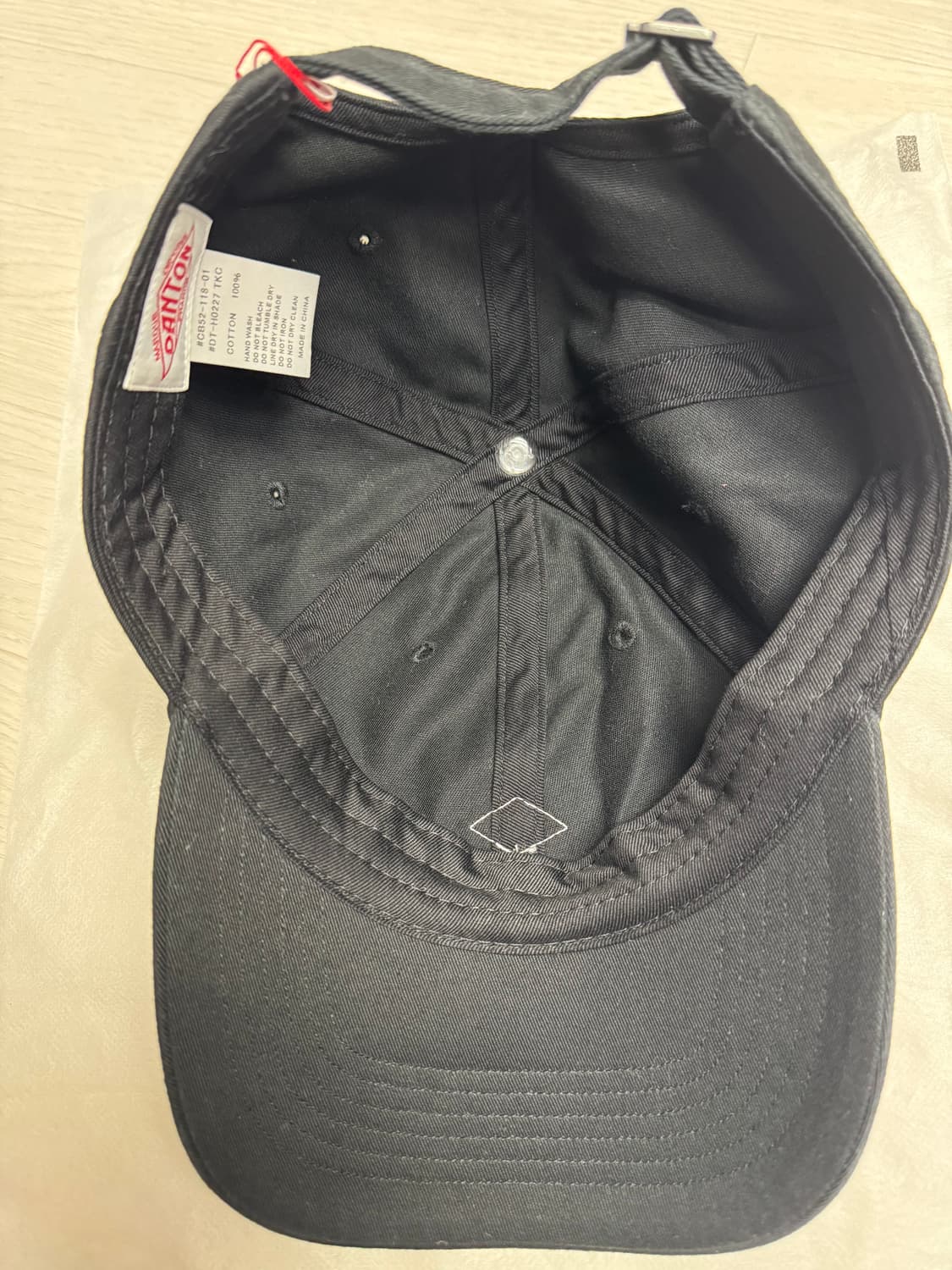 단톤 볼캡 블랙 새상품 판매합니다! 상품이미지2