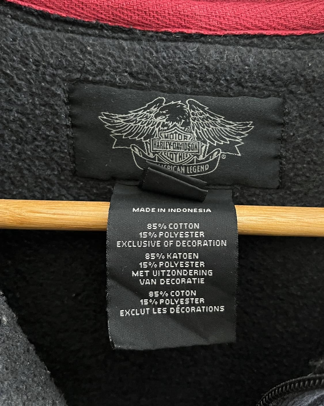 할리데이비슨 00s 패치 디테일 후드집업 상품이미지10