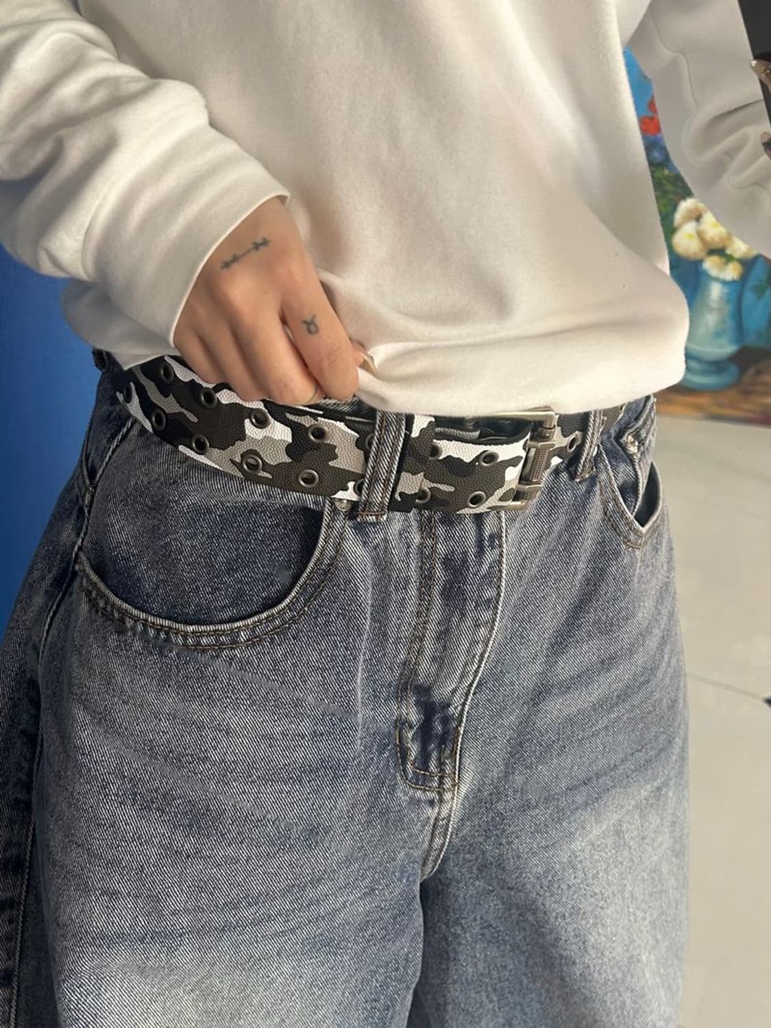 CAMO DOUBLE EYELET BELT 카모 아일렛 벨트 상품이미지2