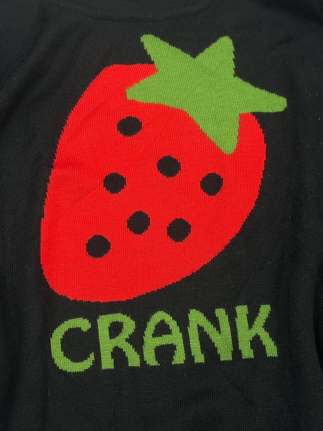 🍓 CLEF DE SOL 괴짜 키치 스트로베리 자수 니트🍓 이너 상품이미지5