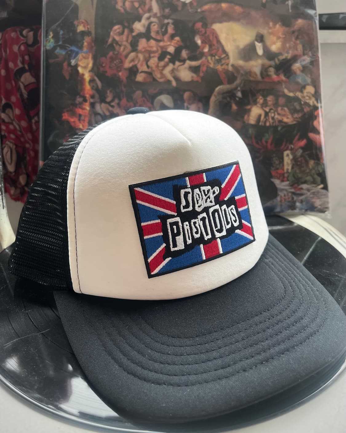 Vintage Sex Pistols Patch Trucker Hat 상품이미지4