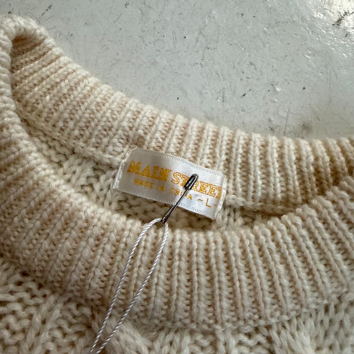 Main Street 빈티지 울 스웨터 니트 L 상품이미지5