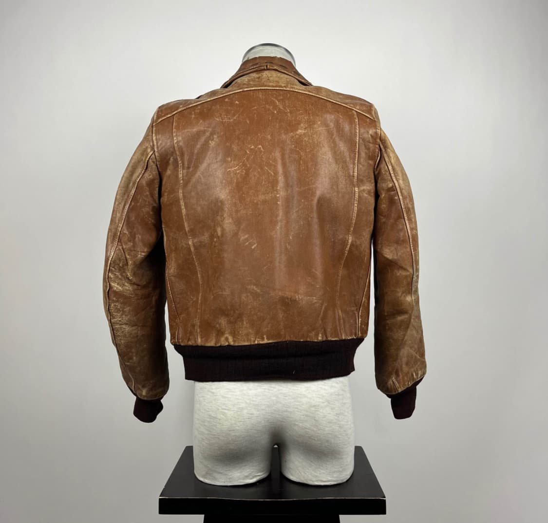 1950s Lakeland 포니홀스하이드 A-2 웨스턴 레더자켓 상품이미지2