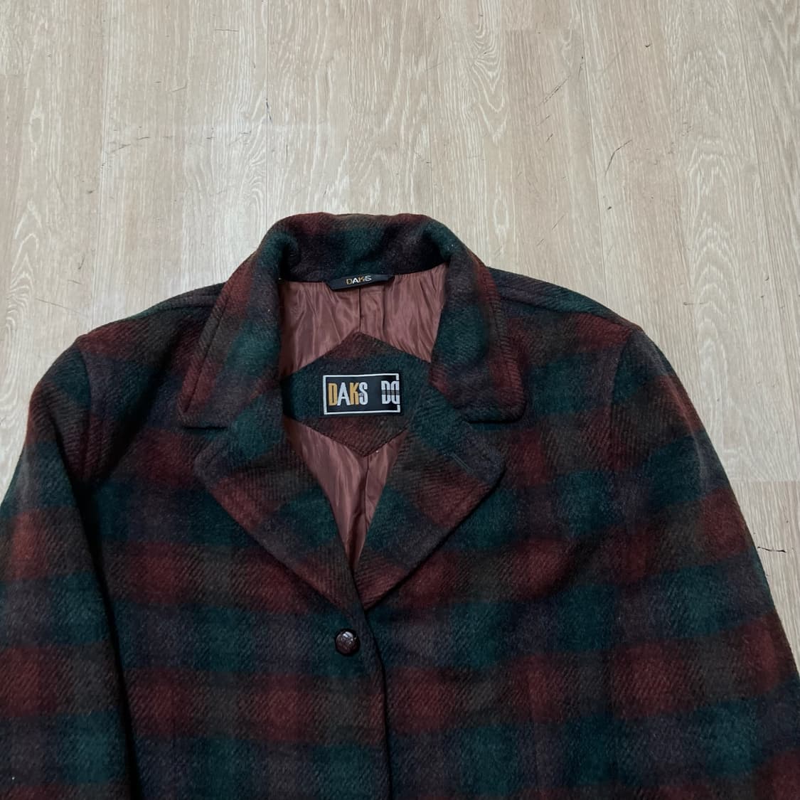 닥스 남성 클래식 타탄체크 모직 자켓 XL/105  상품이미지2