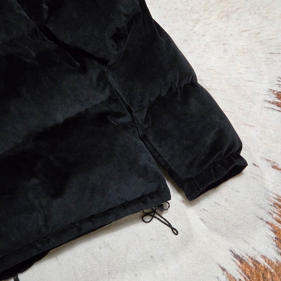 빈티지 벨벳 투웨이 지퍼 패딩 상품이미지6