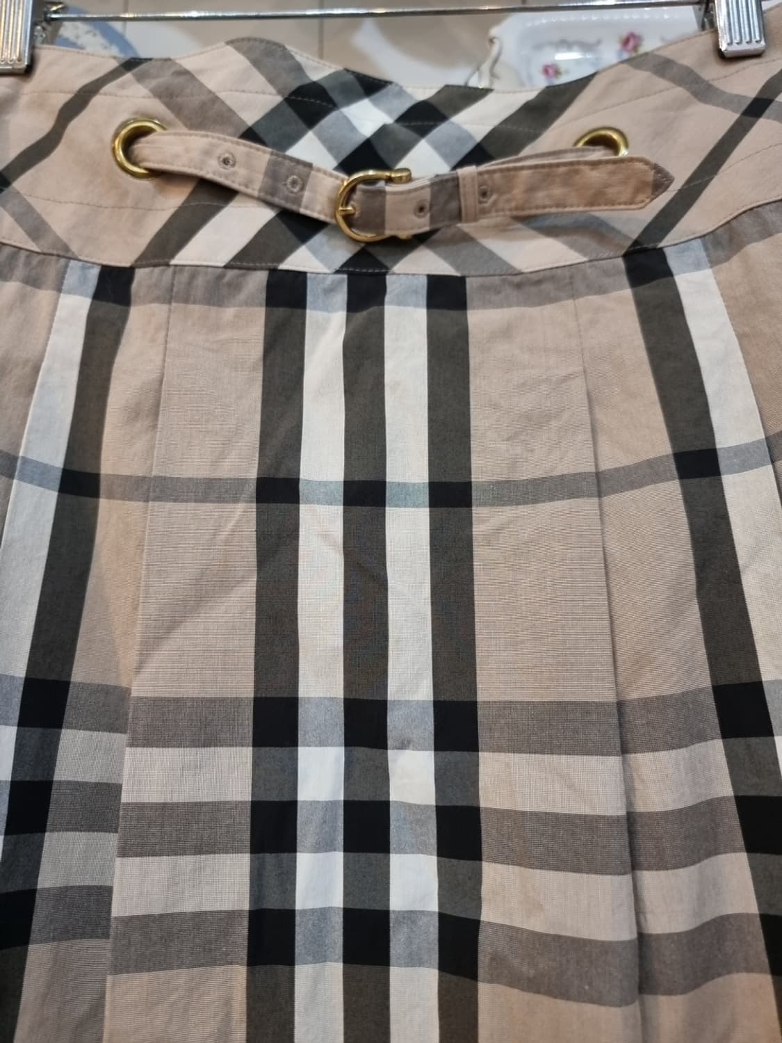 버버리 런던(BURBERRY LONDON) 체크 플리츠 스커트 상품이미지3