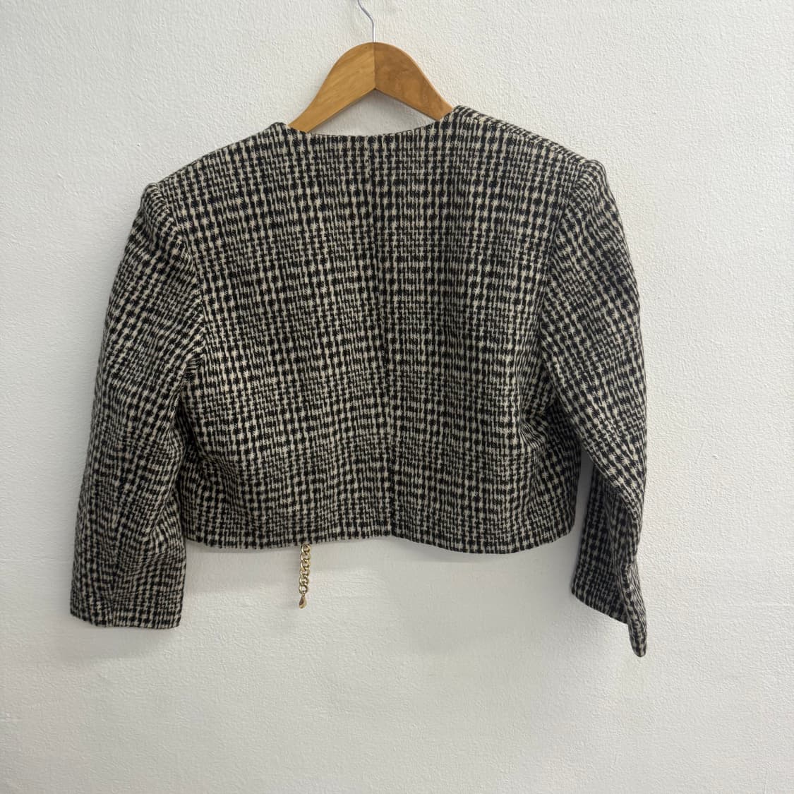 JPN LESQUISSE 하운드투스 크롭 트위드 자켓 os 상품이미지5