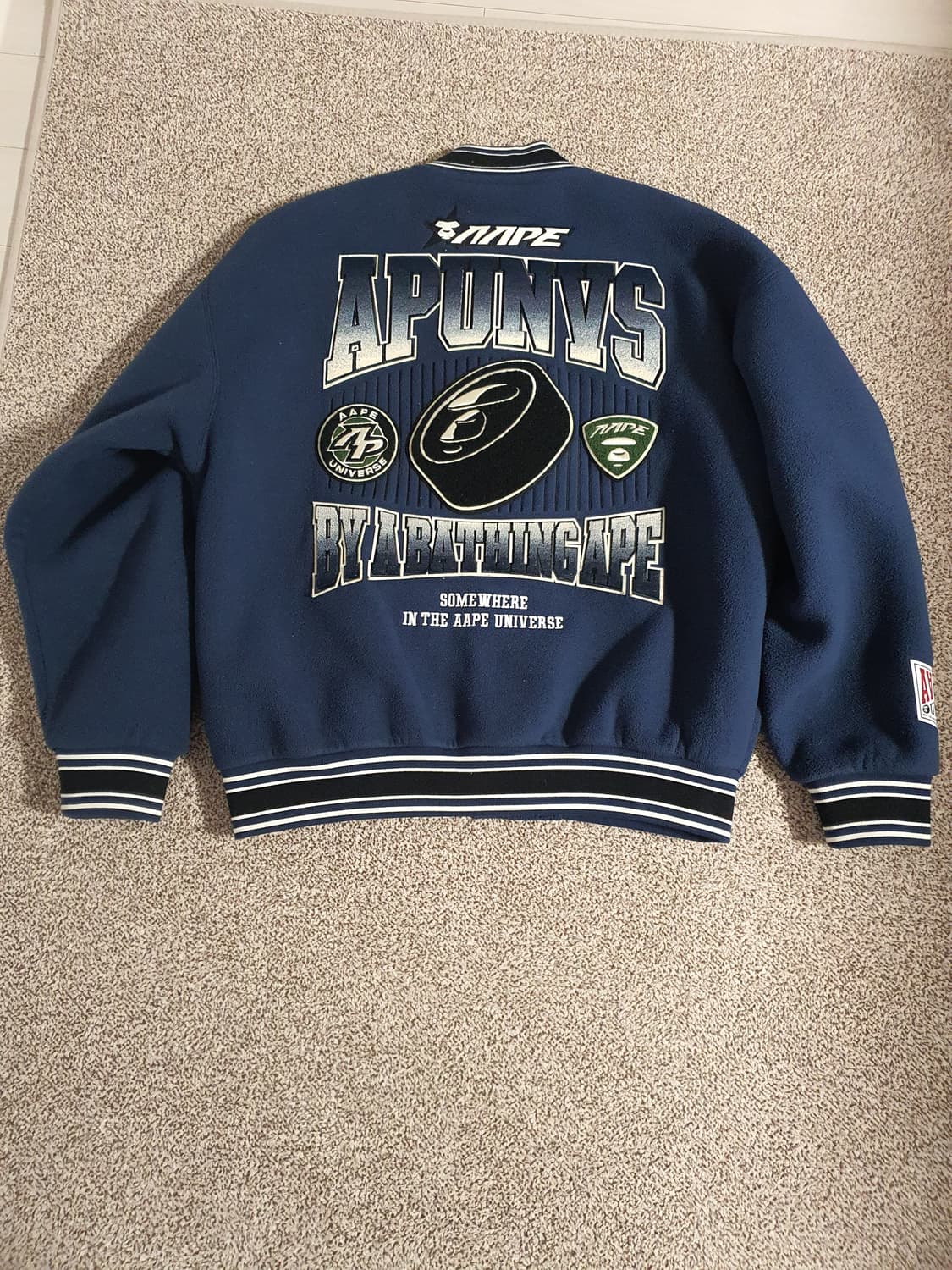 베이프 에이프 바시티 자켓 105사이즈 상품이미지1