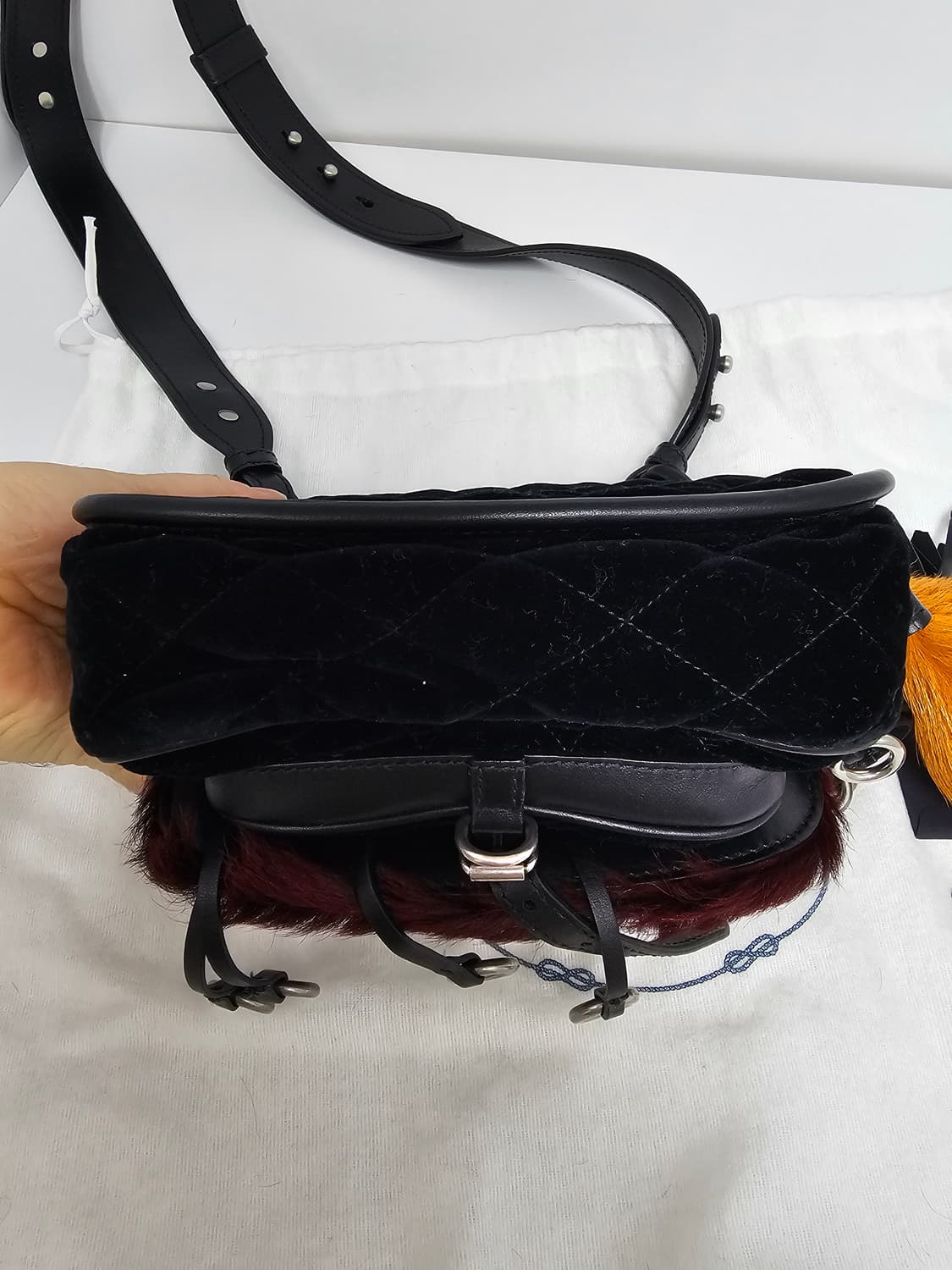 (새상품) 프라다 컬렉션 양털 핸드백 미니백 상품이미지6