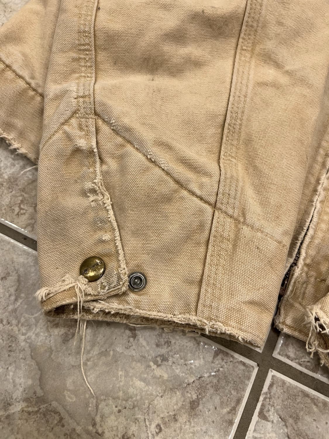 90s 칼하트 J97 디트로이트 자켓 브라운 상품이미지7