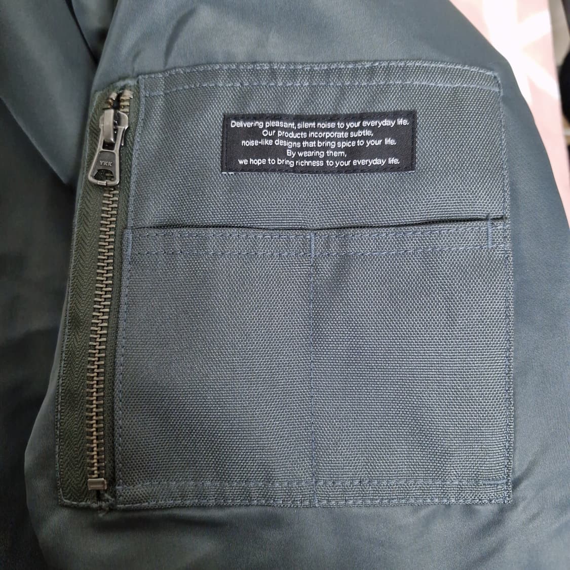 [M] 새상품 GU × 언더커버 콜라보 MA-1 항공 점퍼 리버시블 패딩 상품이미지3