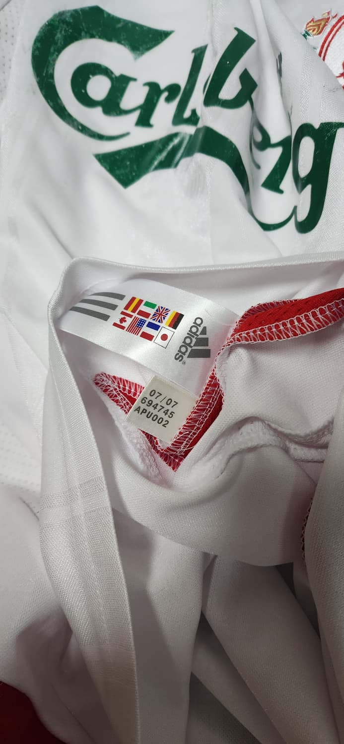 07-08 리버풀 어웨이 아디다스 축구 유니폼 반팔 노마킹 상품이미지5