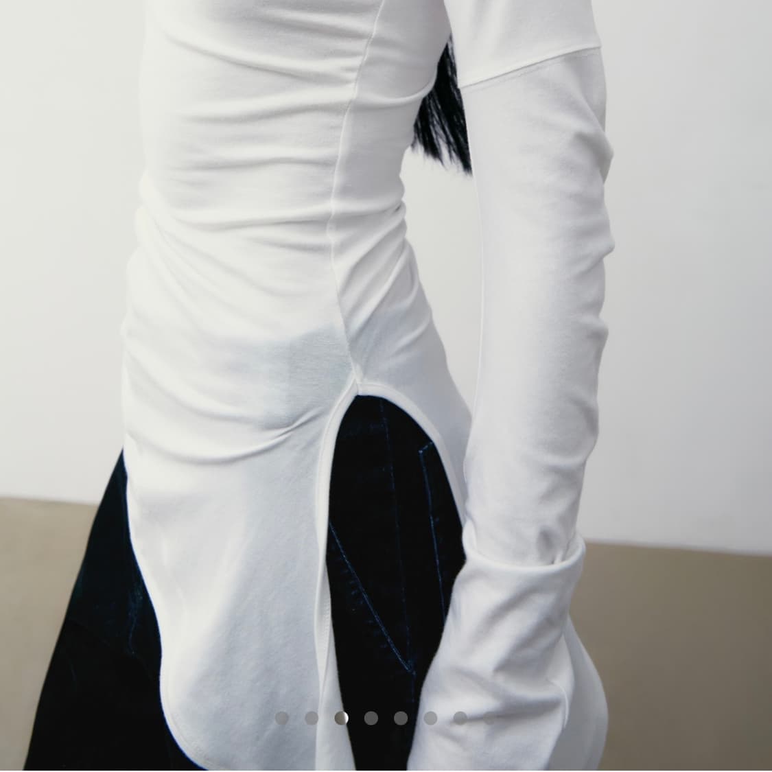 LC WRAP T-SHIRT_WHITE S 상품이미지4