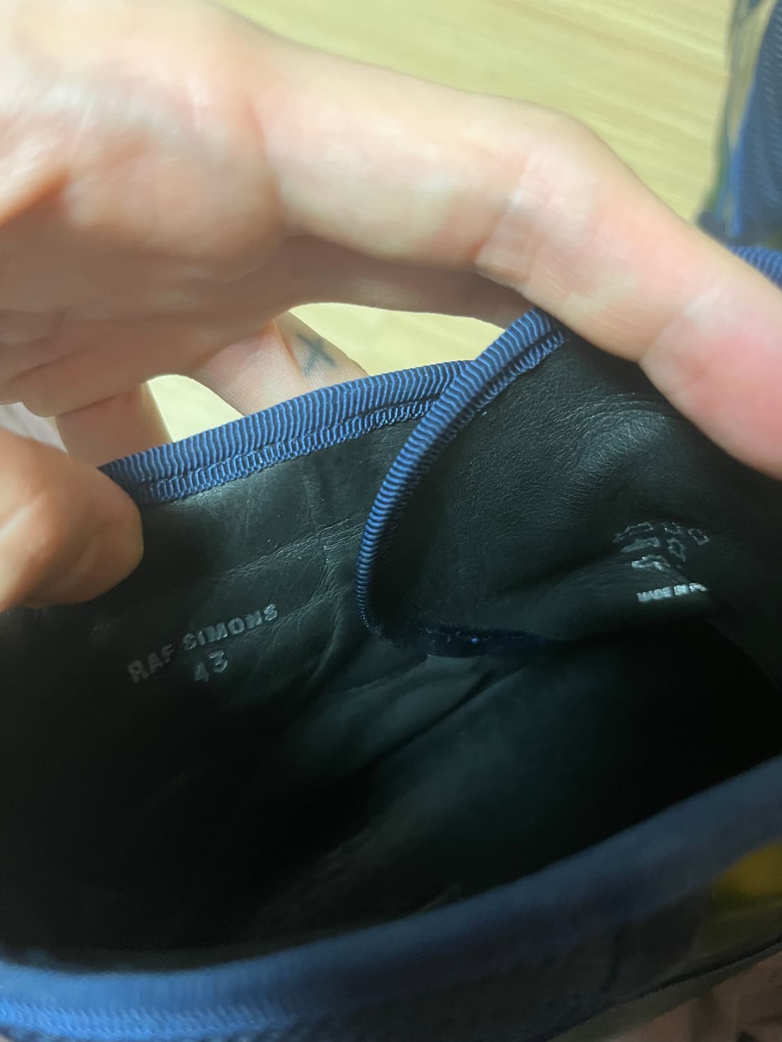 라프시몬스 벨크로 하이탑 딥그린 43 상품이미지7