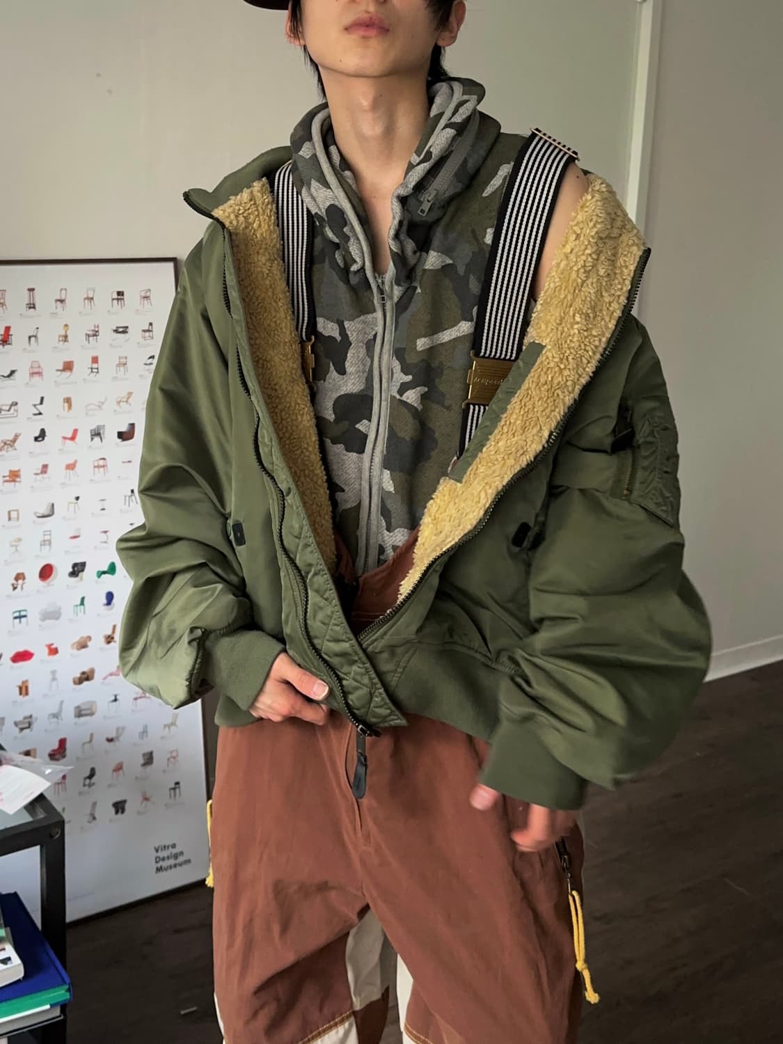 Alpha Industries 오버사이즈 쉐르파 봄버 상품이미지2
