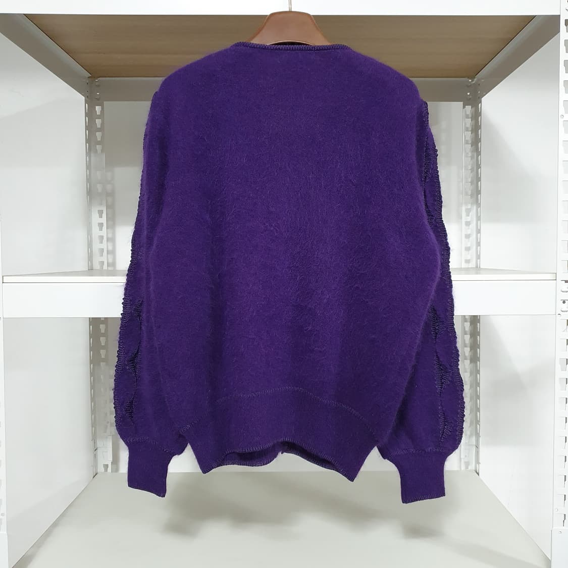 빈티지 포도맛 앙고라 느낌 가디건 상품이미지3