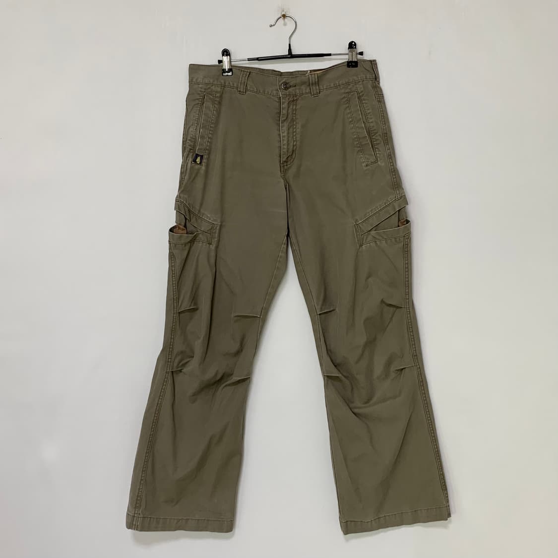 나이키 디테일 부츠컷 팬츠 M 카키그레이 y2k 00s 아메카지 고프코어 상품이미지1