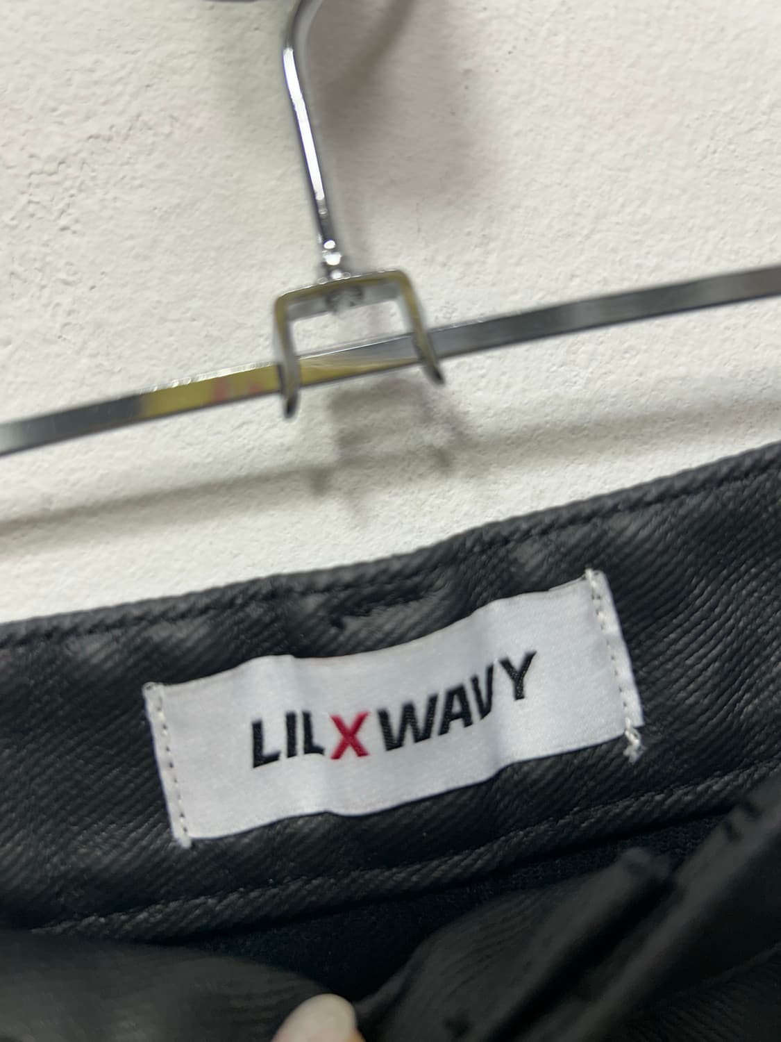 LlLxWAVY 콜라보 남성 레더 와이드 팬츠 M 상품이미지4
