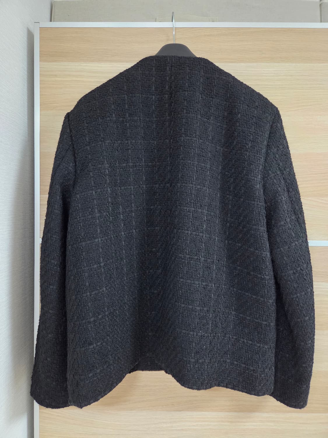 무신사 스탠다드 블랙 트위드 자켓 M 상품이미지3
