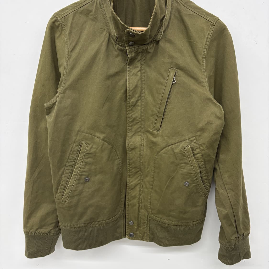 빔즈 카키색 봄버 자켓 여성 M 상품이미지2