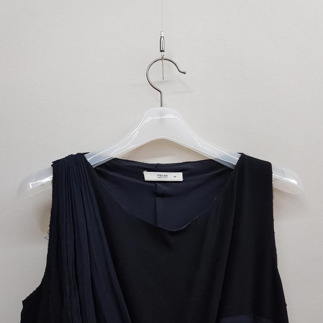 프라다 실크 디테일 슬리브리스 롱 원피스 46사이즈 상품이미지2