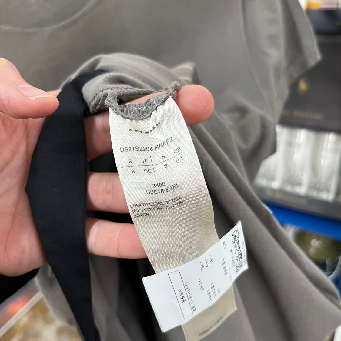 릭오웬스 다크쉐도우 반팔 티셔츠 S 상품이미지5