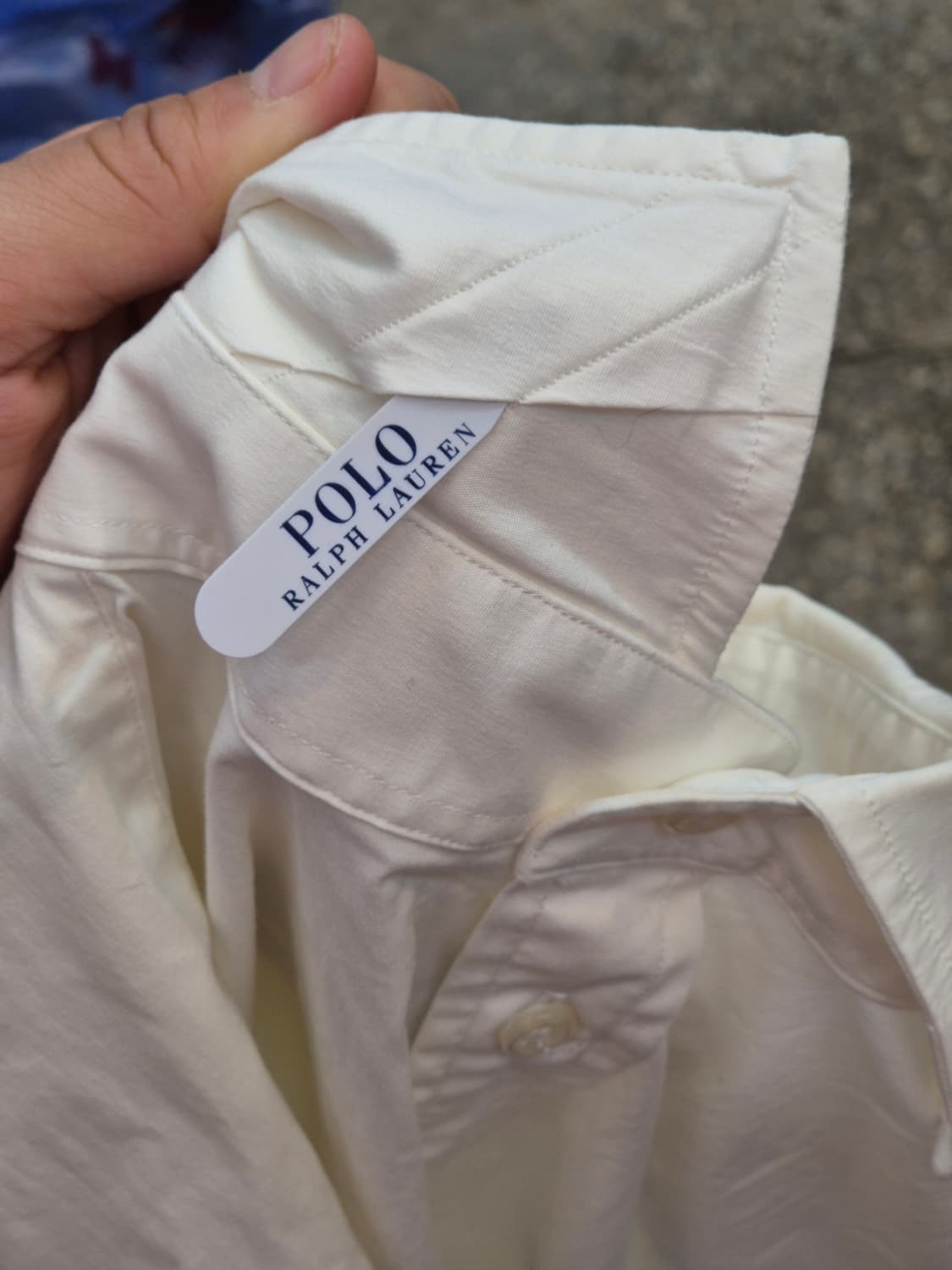 폴로 랄프로렌 흰색 슬림핏 셔츠155/84A 상품이미지4