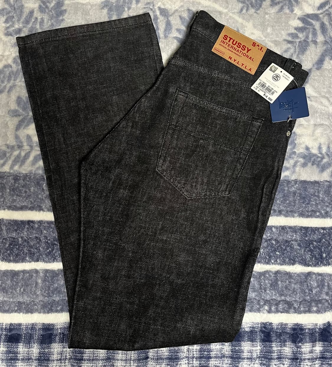 2000s 스투시 USA 메이드 블랙 데님 팬츠 데드스탁 흑청 501 상품이미지3