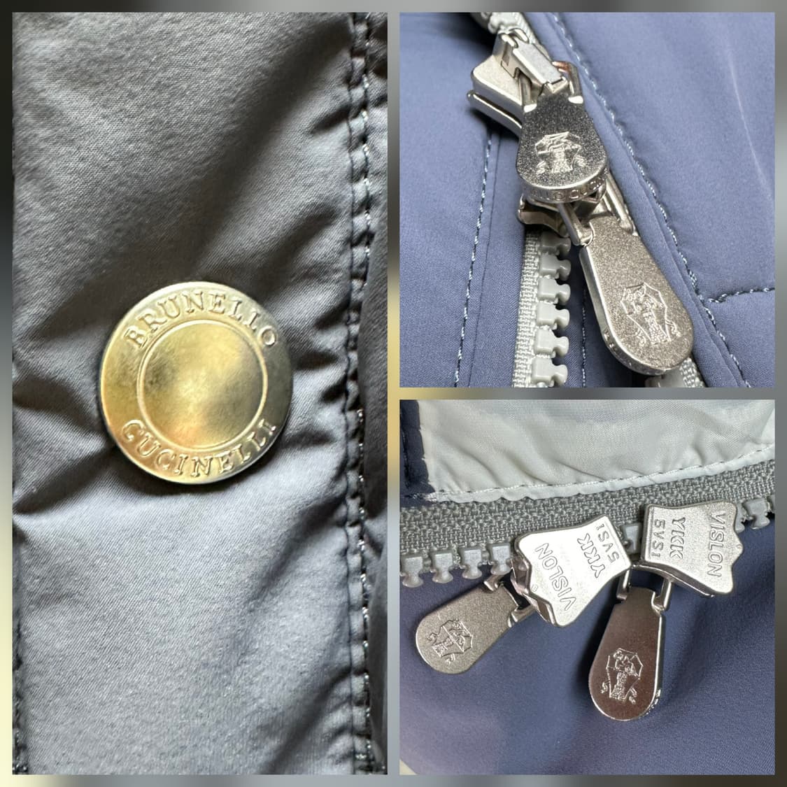 [새상품] 브루넬로 쿠치넬리 타페타 구스다운 패딩 자켓 XL 상품이미지9