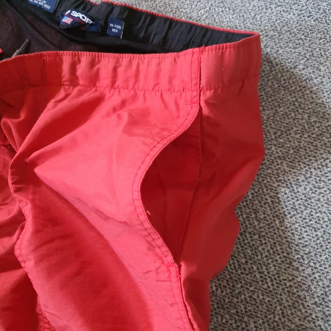 90s 폴로 스포츠 레드색 스윔 쇼츠 상품이미지7