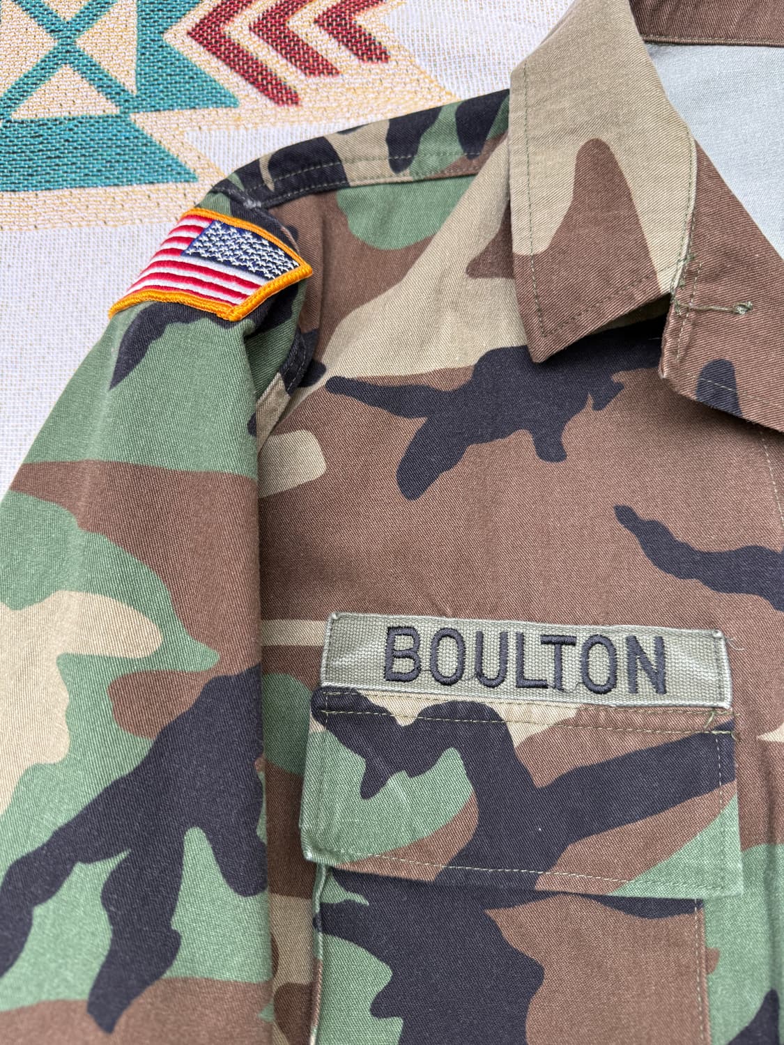 90s U.S Army  Woodland BDU jacket L/R 상품이미지3