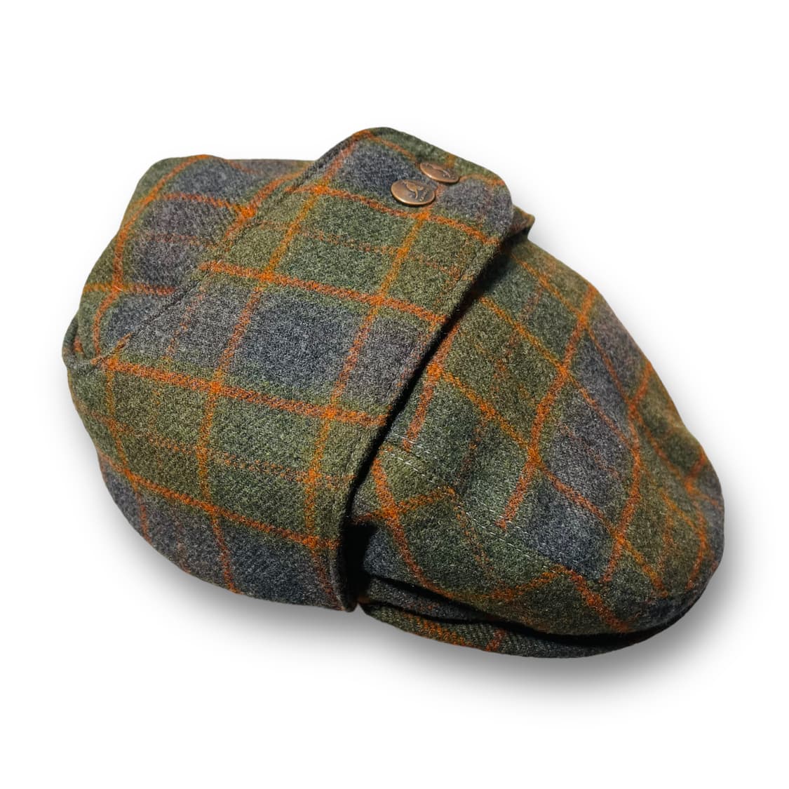 캉골 트위드 부가티 러셋 플레이드 이태리 울 헌팅캡/베레모 상품이미지3