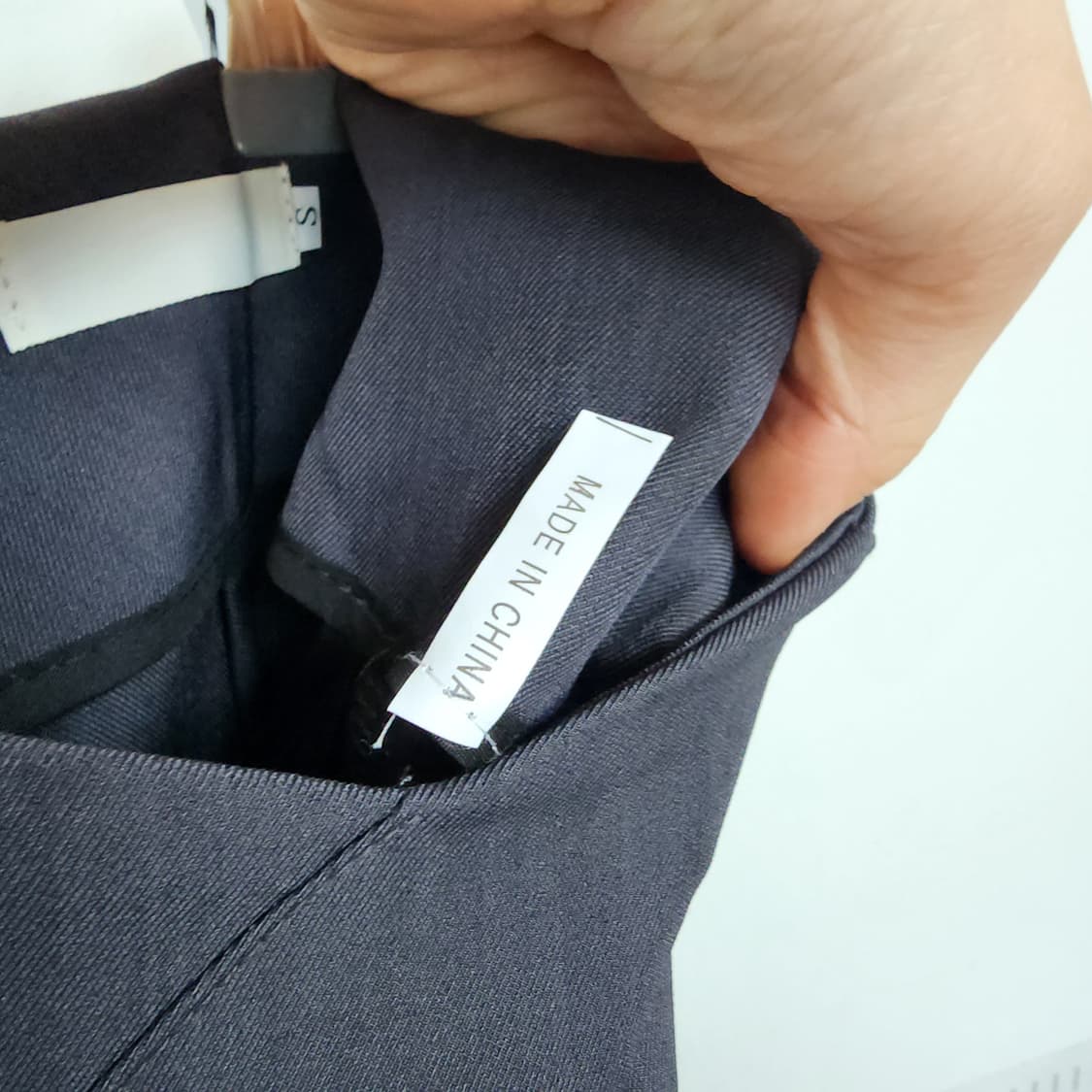 그레이 고급 와이드 슬랙스 팬츠 상품이미지7