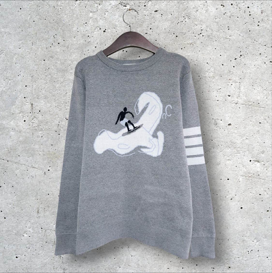 톰브라운 코튼 서퍼 크루넥 스웨터 (95/M) 상품이미지1