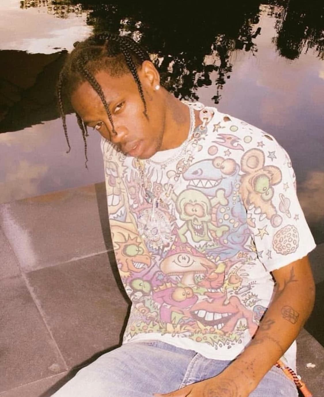 조이마스 joey mars 리퀴드블루 zidzoii 티셔츠 XL 상품이미지7