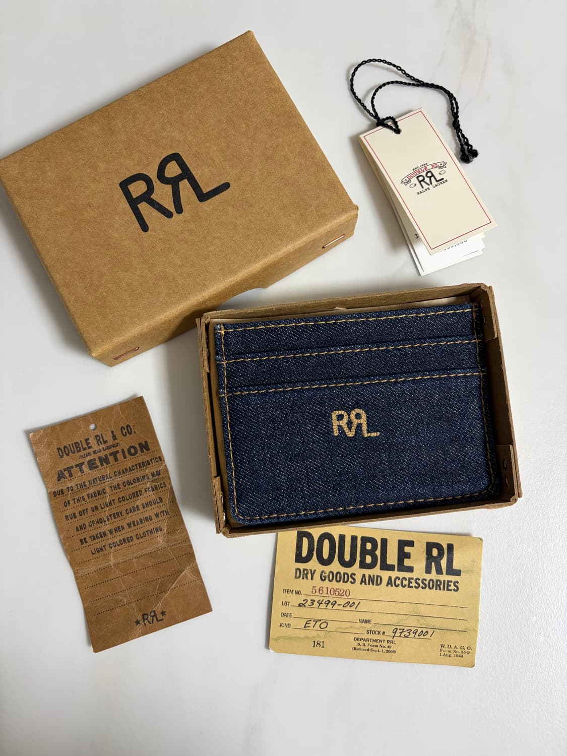 rrl 카드홀더 인디고 데님 더블알엘 카드지갑 상품이미지1