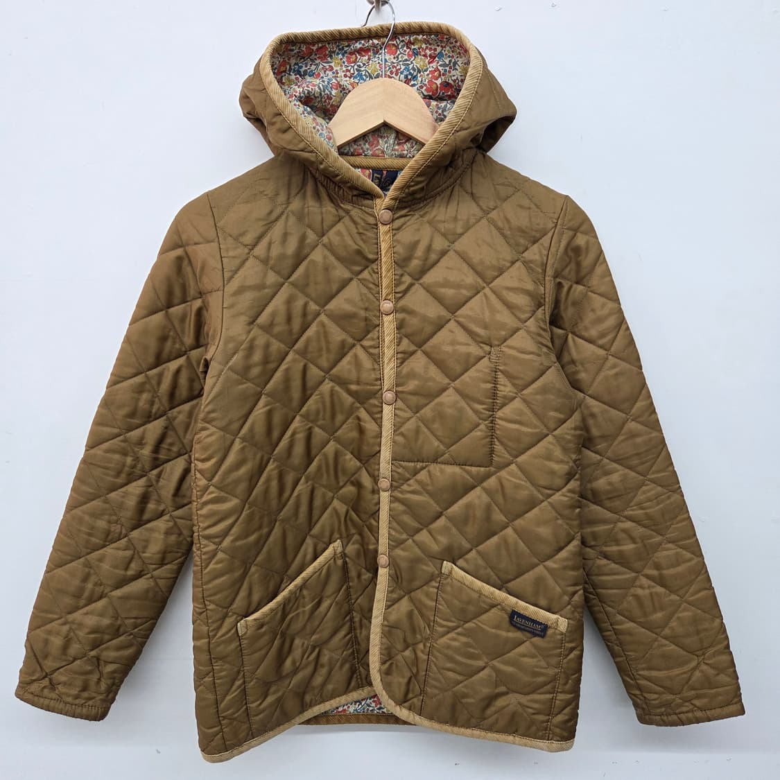 라벤햄 퀼팅 후드 자켓 브라운 여/S 상품이미지2