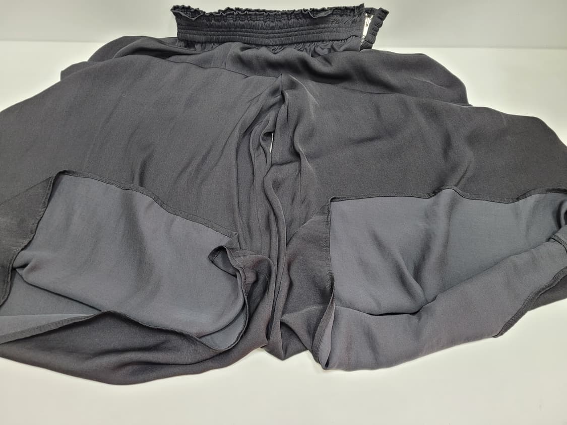 SISLEY 시슬리 밴딩 와이드 팬츠 / 여 70-98 (44) 블랙
 상품이미지5