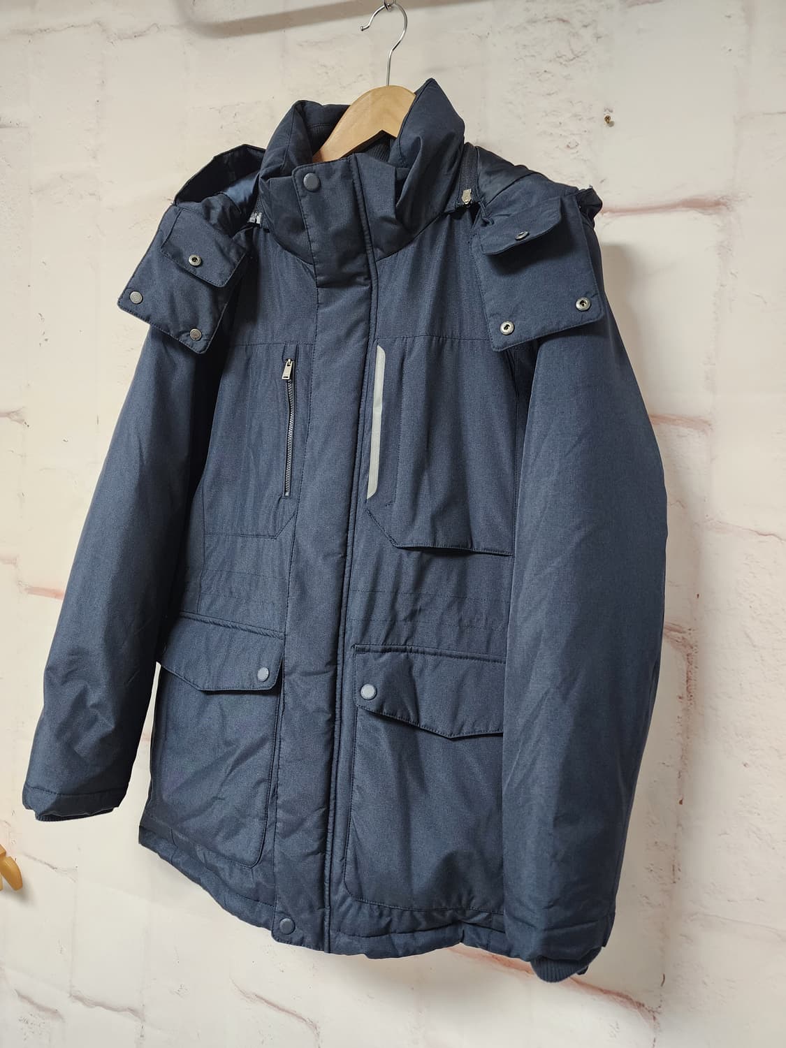 크로커다일 네이비 패딩 점퍼 상품이미지1