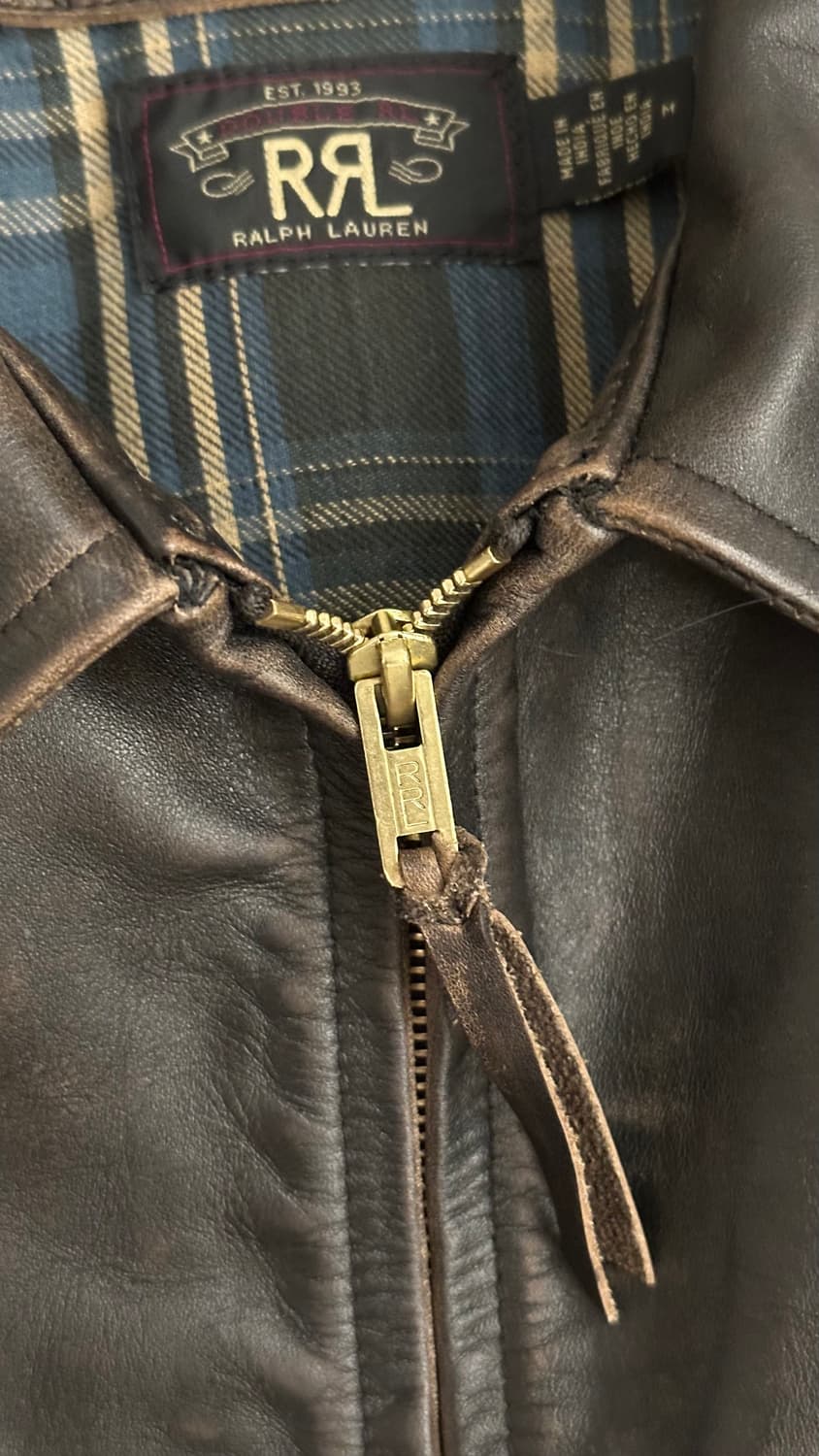 RRL 뉴스보이 레더 자켓 M 상품이미지5